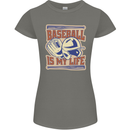 Baseball is My Life Womens Petite Cut T-Shirt Charcoal