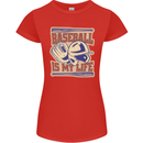 Baseball is My Life Womens Petite Cut T-Shirt Red