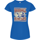 Baseball is My Life Womens Petite Cut T-Shirt Royal Blue