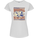Baseball is My Life Womens Petite Cut T-Shirt White
