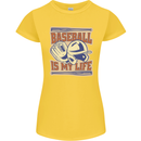 Baseball is My Life Womens Petite Cut T-Shirt Yellow