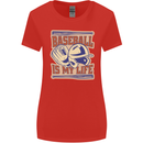Baseball is My Life Womens Wider Cut T-Shirt Red
