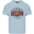 Basketball Mum Mom Mens Cotton T-Shirt Tee Top Light Blue