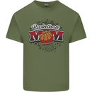 Basketball Mum Mom Mens Cotton T-Shirt Tee Top Military Green