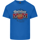 Basketball Mum Mom Mens Cotton T-Shirt Tee Top Royal Blue