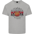 Basketball Mum Mom Mens Cotton T-Shirt Tee Top Sports Grey