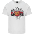 Basketball Mum Mom Mens Cotton T-Shirt Tee Top White