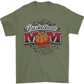 Basketball Mum Mom Mens T-Shirt 100% Cotton Military Green
