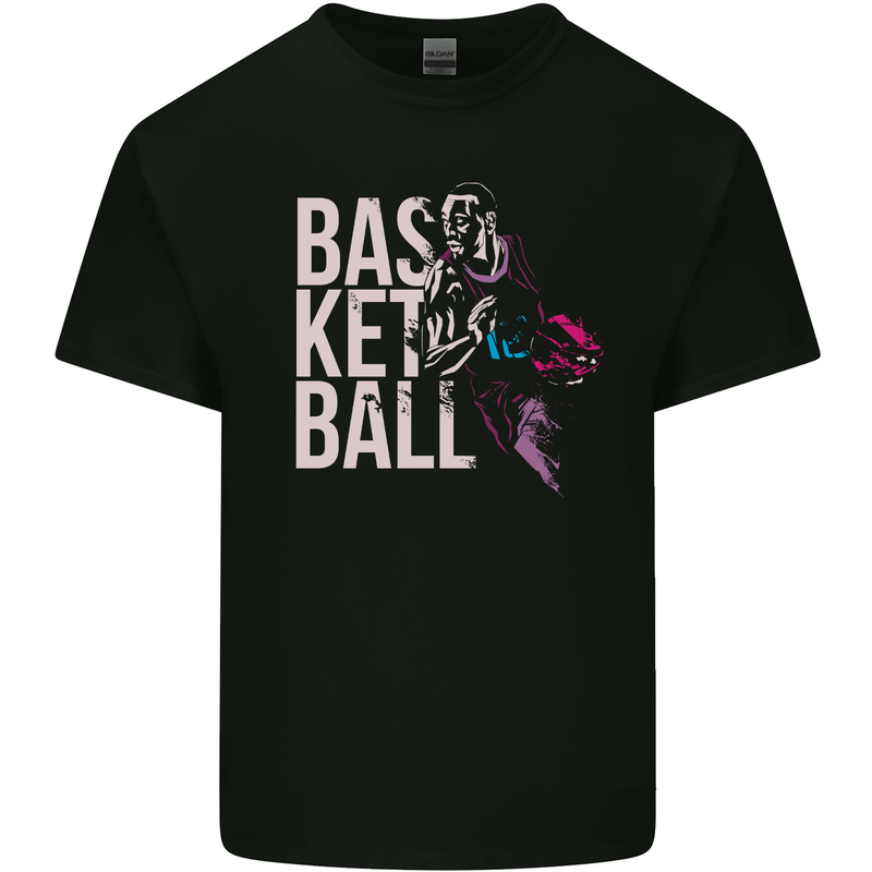 Basketball Player Kids T-Shirt Childrens Black