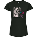 Basketball Player Womens Petite Cut T-Shirt Black