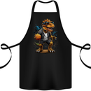 Basketball T-Rex Dinosaur Cotton Apron 100% Organic Black