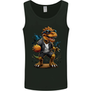 Basketball T-Rex Dinosaur Mens Vest Tank Top Black