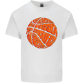 Basketball Word Art Kids T-Shirt Childrens White