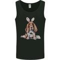 Basset Hound Easter Bunny Dog Mens Vest Tank Top Black