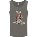 Basset Hound Easter Bunny Dog Mens Vest Tank Top Charcoal