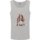 Basset Hound Easter Bunny Dog Mens Vest Tank Top Sports Grey