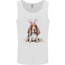 Basset Hound Easter Bunny Dog Mens Vest Tank Top White