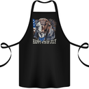 Bassett Hound 4th of July Independence Day Cotton Apron 100% Organic Black