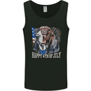 Bassett Hound 4th of July Independence Day Mens Vest Tank Top Black
