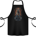 Bastet Egyptian God Fantasy Cotton Apron 100% Organic Black
