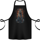 Bastet Egyptian God Fantasy Cotton Apron 100% Organic Black