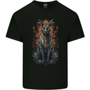 Bastet Egyptian God Fantasy Kids T-Shirt Childrens Black