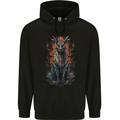 Bastet Egyptian God Fantasy Mens 80% Cotton Hoodie Black