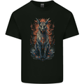 Bastet Egyptian God Fantasy Mens Cotton T-Shirt Tee Top Black