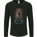 Bastet Egyptian God Fantasy Mens Long Sleeve T-Shirt Black