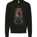 Bastet Egyptian God Fantasy Mens Sweatshirt Jumper Black