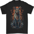 Bastet Egyptian God Fantasy Mens T-Shirt 100% Cotton BLACK
