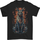 Bastet Egyptian God Fantasy Mens T-Shirt 100% Cotton BLACK