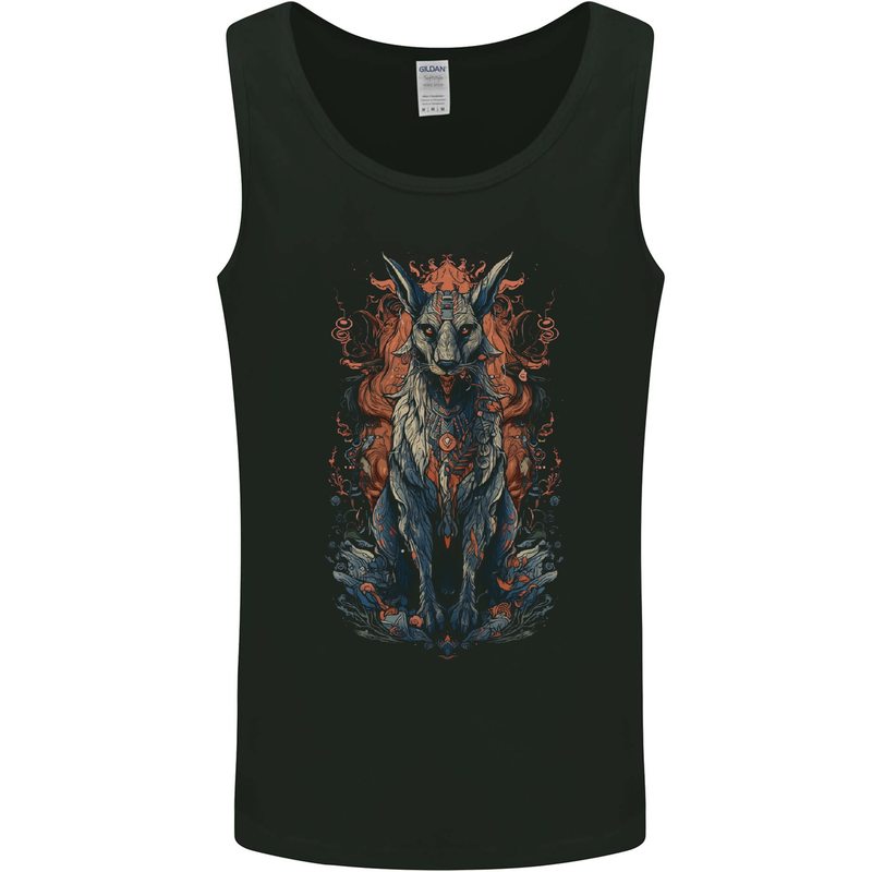 Bastet Egyptian God Fantasy Mens Vest Tank Top Black