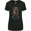 Bastet Egyptian God Fantasy Womens Wider Cut T-Shirt Black