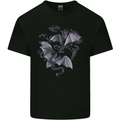 Bats and Smoke Vampires Halloween Mens Cotton T-Shirt Tee Top Black