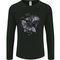 Bats and Smoke Vampires Halloween Mens Long Sleeve T-Shirt Black