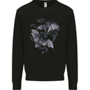Bats and Smoke Vampires Halloween Mens Sweatshirt Jumper Black