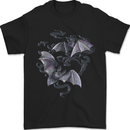 Bats and Smoke Vampires Halloween Mens T-Shirt 100% Cotton Black