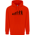 Bavarian Beer Evolution Oktoberfest Childrens Kids Hoodie Bright Red