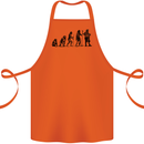 Bavarian Beer Evolution Oktoberfest Cotton Apron 100% Organic Orange