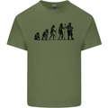 Bavarian Beer Evolution Oktoberfest Mens Cotton T-Shirt Tee Top Military Green