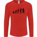 Bavarian Beer Evolution Oktoberfest Mens Long Sleeve T-Shirt Red
