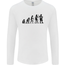 Bavarian Beer Evolution Oktoberfest Mens Long Sleeve T-Shirt White