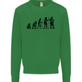Bavarian Beer Evolution Oktoberfest Mens Sweatshirt Jumper Irish Green