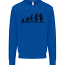 Bavarian Beer Evolution Oktoberfest Mens Sweatshirt Jumper Royal Blue