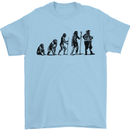 Bavarian Beer Evolution Oktoberfest Mens T-Shirt 100% Cotton Light Blue