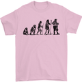 Bavarian Beer Evolution Oktoberfest Mens T-Shirt 100% Cotton Light Pink