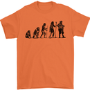 Bavarian Beer Evolution Oktoberfest Mens T-Shirt 100% Cotton Orange