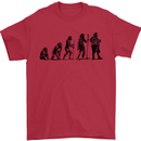 Bavarian Beer Evolution Oktoberfest Mens T-Shirt 100% Cotton Red