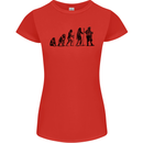 Bavarian Beer Evolution Oktoberfest Womens Petite Cut T-Shirt Red